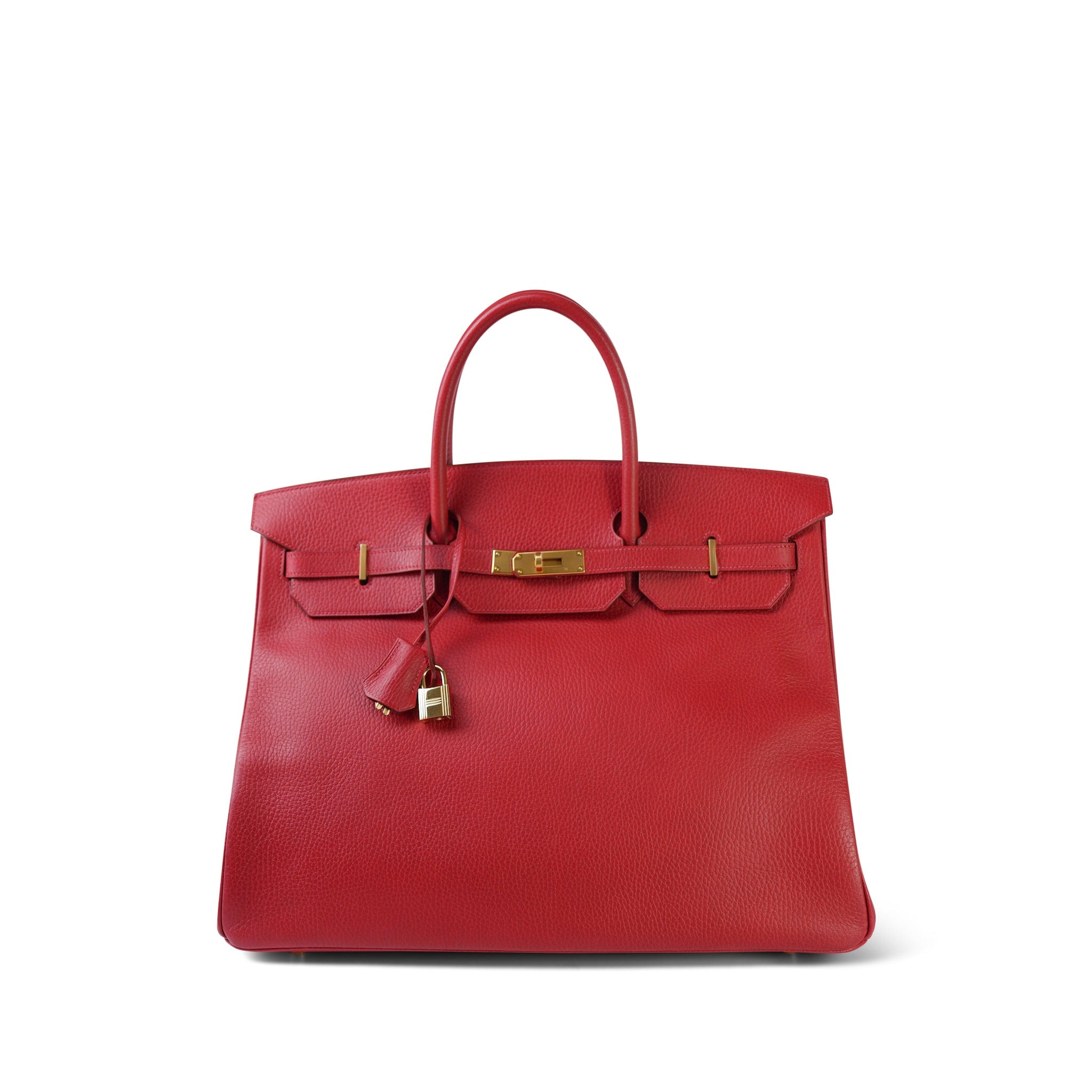 Birkin 40 Rouge Vif Ardennes Gold Plated [C] Stamp – REDELUXE