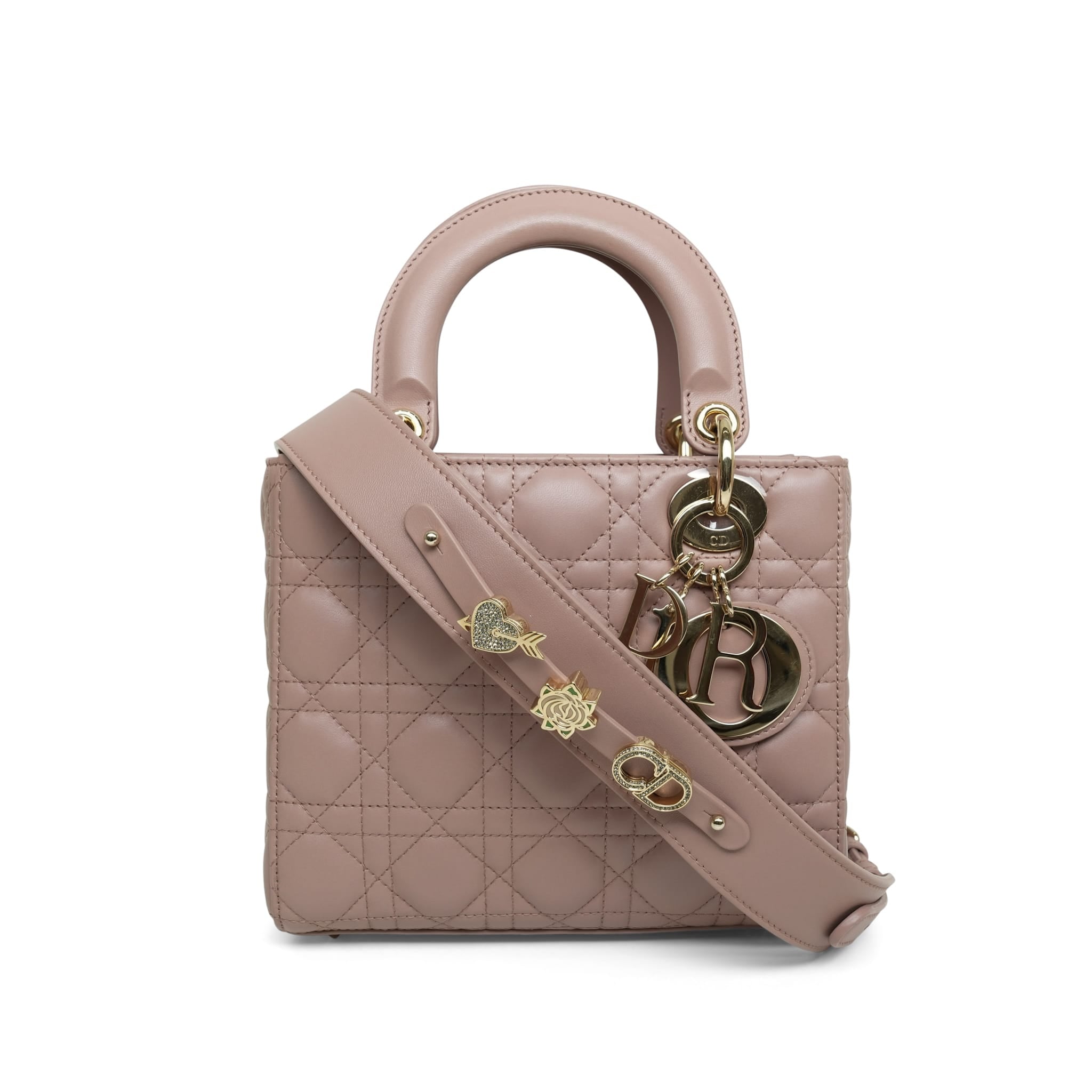 Dior Fard Cannage Lambskin My ABC Lady Dior Bag Small – REDELUXE