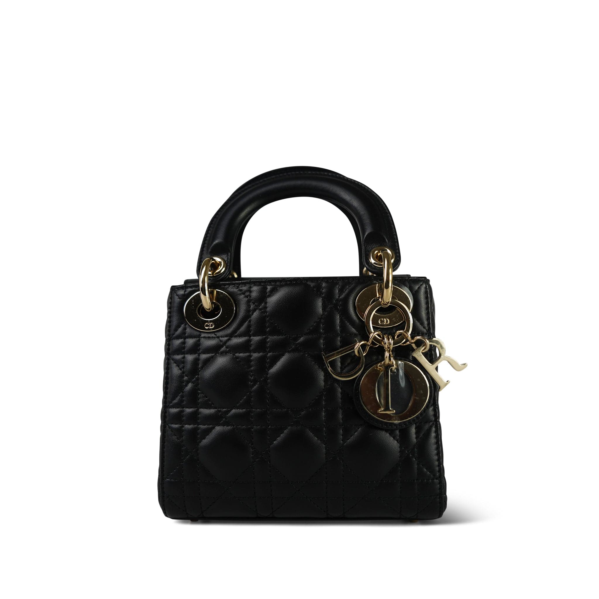 Mini Lady Dior Bag Black Lambskin Cannage – REDELUXE
