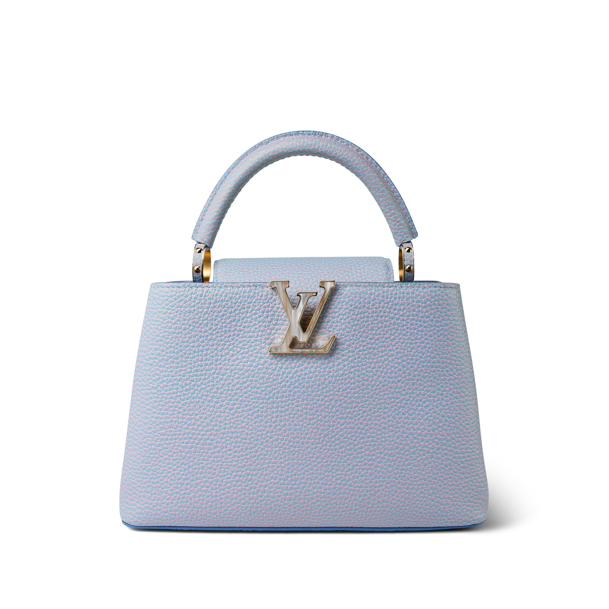 Louis Vuitton Taurillon Summer Stardust Capucines BB Lilac Purple