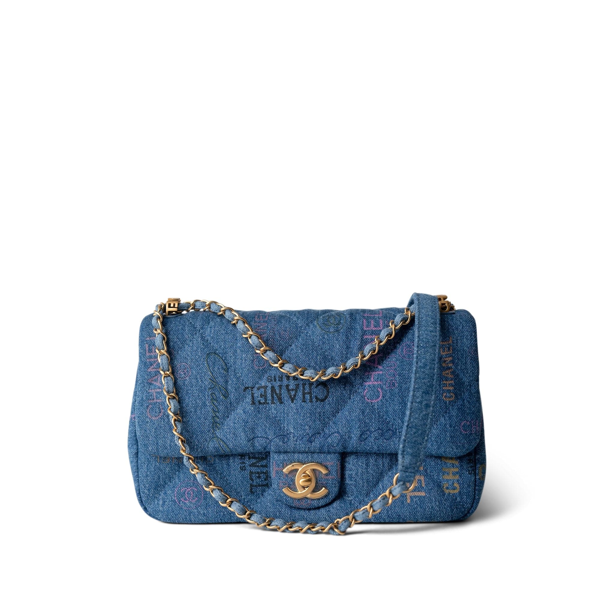 Chanel Large Denim Flap Buy CHANEL Blue Denim Quilted CC Classic