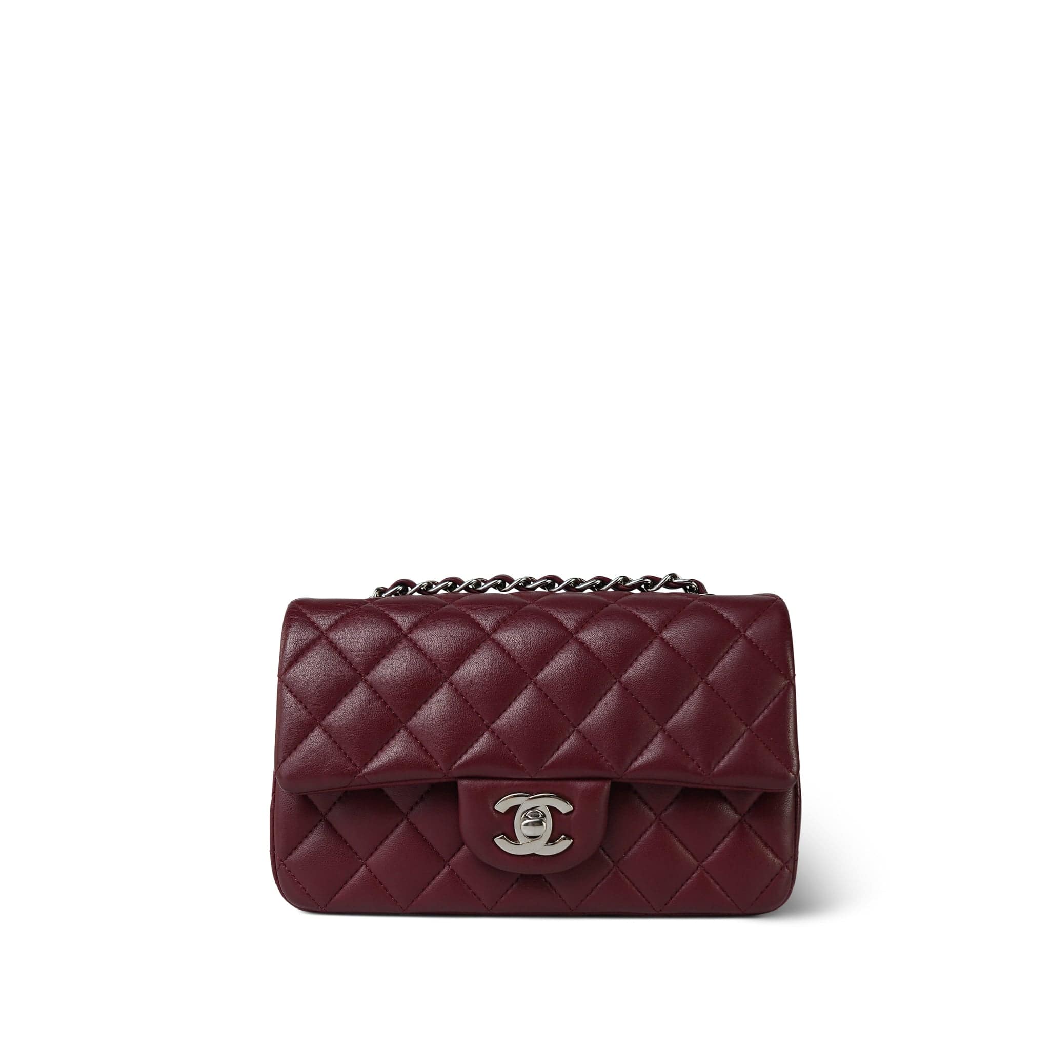 flap bag jumbo 30 light beige lambskin silver hardware