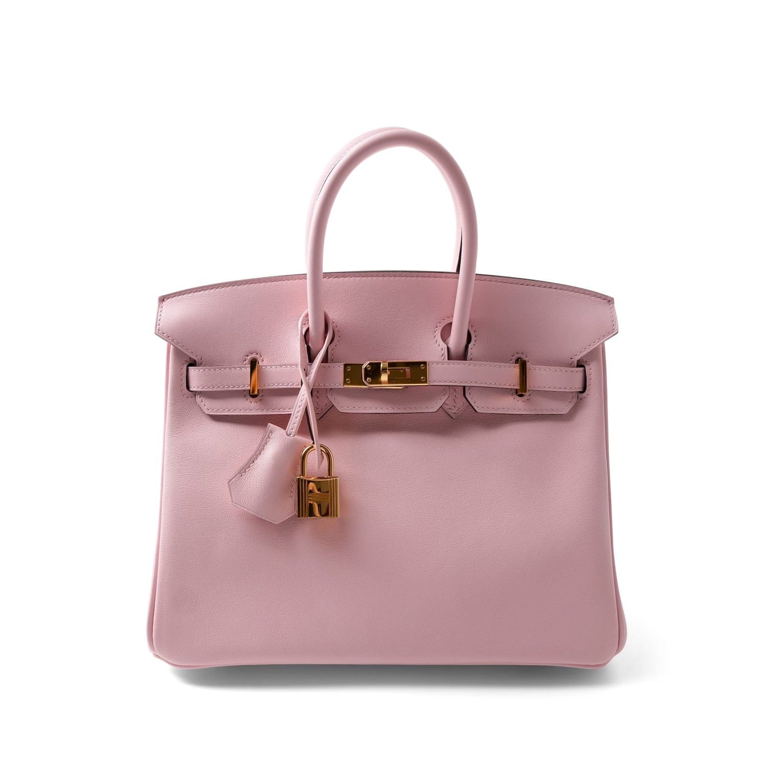 Birkin 25 Rose Sakura Swift Gold Plated X Stamp – REDELUXE