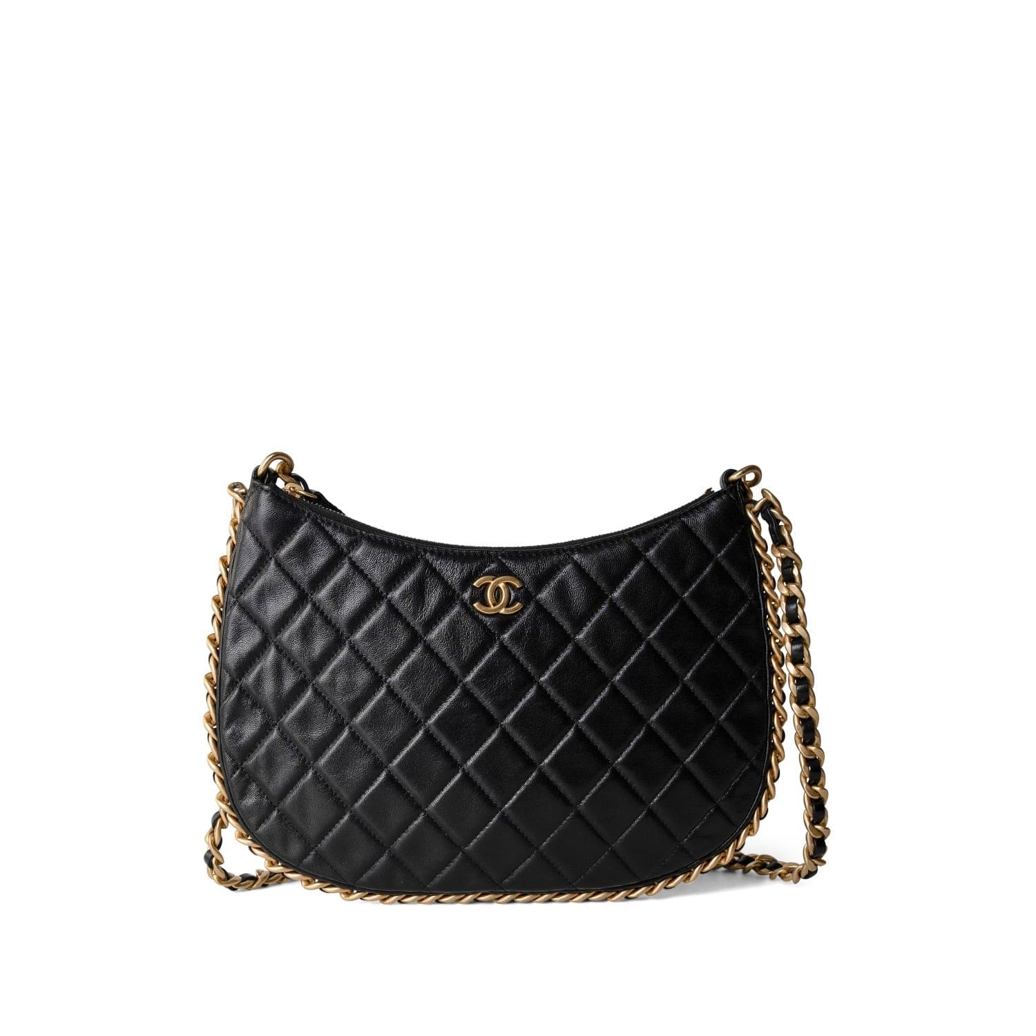 CC 25C Hobo Bag 30cm Pink Grained Calfskin main image 0