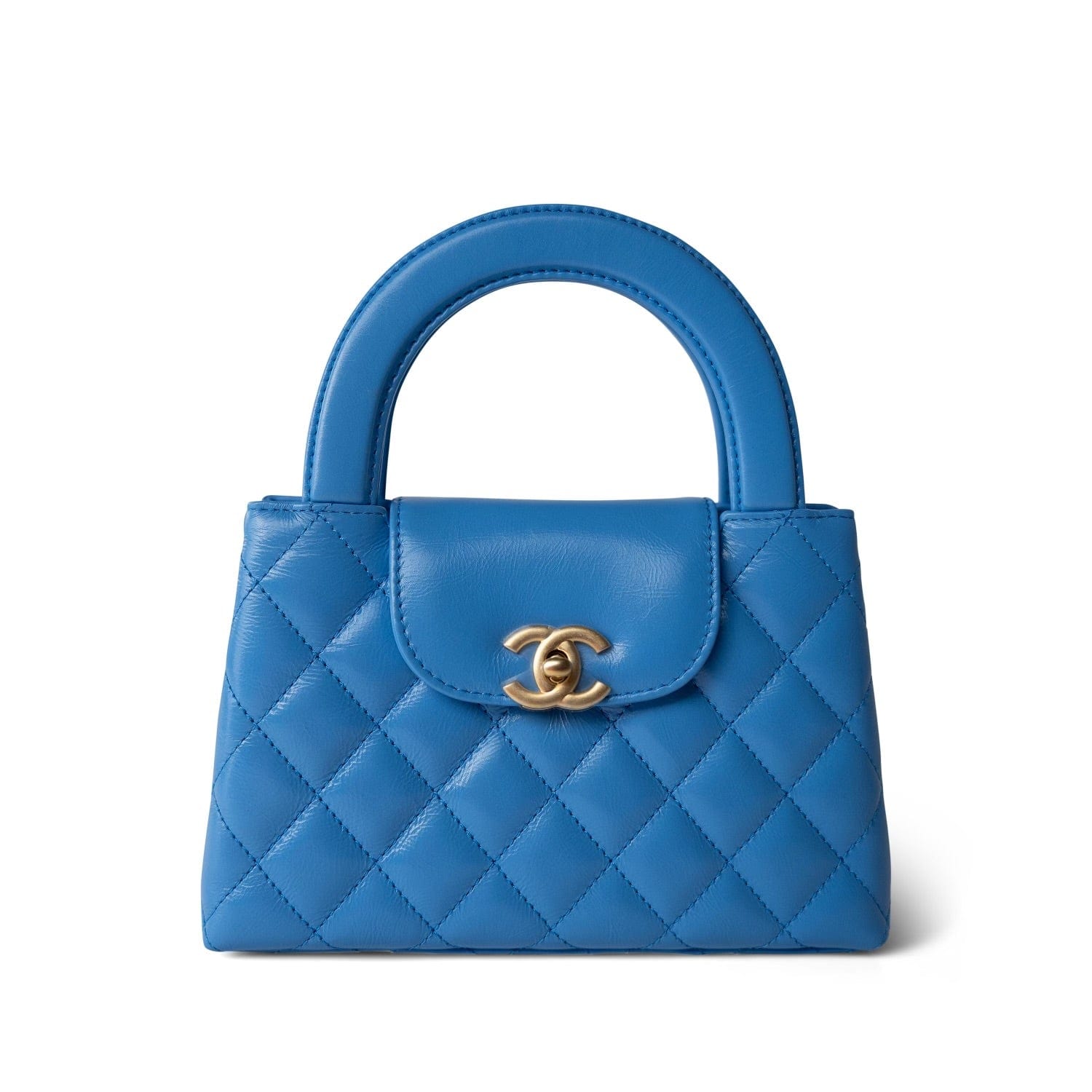 24P Blue Nano Kelly Shopper Aged Gold Hardware – REDELUXE