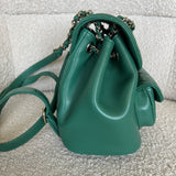 CHANEL Backpack 22A Green Leather Duma Backpack Small LGHW - Redeluxe