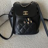 CHANEL Backpack 22B Black Caviar Backpack Small (Updated Size) LGHW - Redeluxe