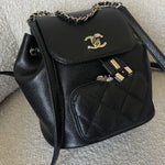 CHANEL Backpack 22B Black Caviar Backpack Small (Updated Size) LGHW - Redeluxe