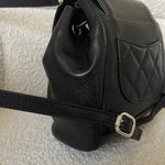 CHANEL Backpack 22B Black Caviar Backpack Small (Updated Size) LGHW - Redeluxe