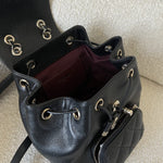 CHANEL Backpack 22B Black Caviar Backpack Small (Updated Size) LGHW - Redeluxe