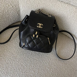CHANEL Backpack 22B Black Caviar Backpack Small (Updated Size) LGHW - Redeluxe