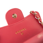 CHANEL Belt Bag 21C Coral/Pink Lambskin Quilted O Belt Bag Light Gold Hardware - Redeluxe