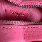CHANEL Belt Bag 22S CC In Love Heart Zipped Pink Lambskin Quilted Belt Bag LGHW - Redeluxe