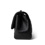 CHANEL Black 21P Black Lambskin Quilted Mini Square Flap Light Gold Hardware - Redeluxe