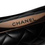 CHANEL Black 22C Black Lambskin Quilted Trendy CC Flap Small Rose Gold Hardware - Redeluxe