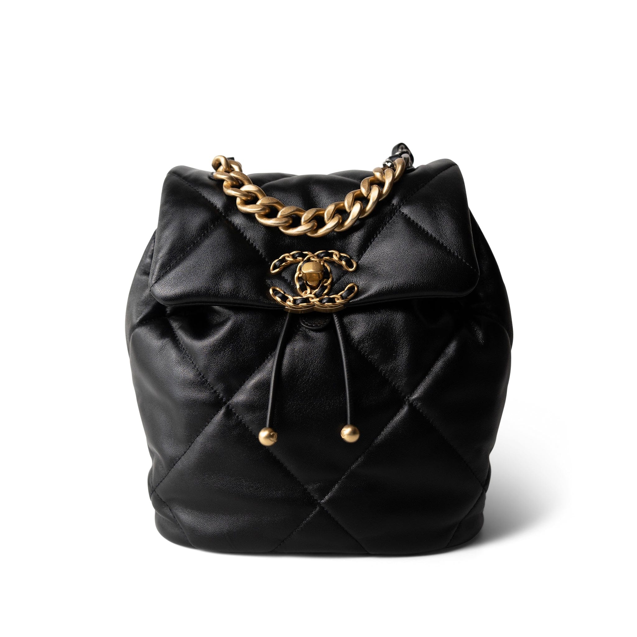 chanel black quilted leather backpack 24C Black Lambskin Quilted 19 Flap Backpack Mixed Hardware