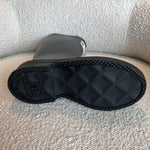 CHANEL Boots 22A Caoutchouk CC High Boots Black - Redeluxe