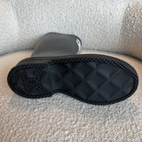 CHANEL Boots 22A Caoutchouk CC High Boots Black - Redeluxe
