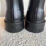 CHANEL Boots 22A Caoutchouk CC High Boots Black - Redeluxe