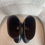 CHANEL Boots 22A Caoutchouk CC High Boots Black - Redeluxe