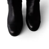 CHANEL Boots Black 20K CC Black & Brown High Boots (Size 39.5 / 9.5 US) - Redeluxe