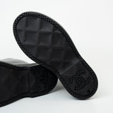 CHANEL Boots Size 36.5 22A Black Caoutchouk CC High Boots - Redeluxe