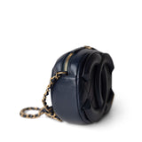 CHANEL Camera Case Seasonal 20S Coco Midnight Lambskin Quilted Camera Case Antique Gold Hardware - Redeluxe