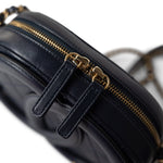 CHANEL Camera Case Seasonal 20S Coco Midnight Lambskin Quilted Camera Case Antique Gold Hardware - Redeluxe