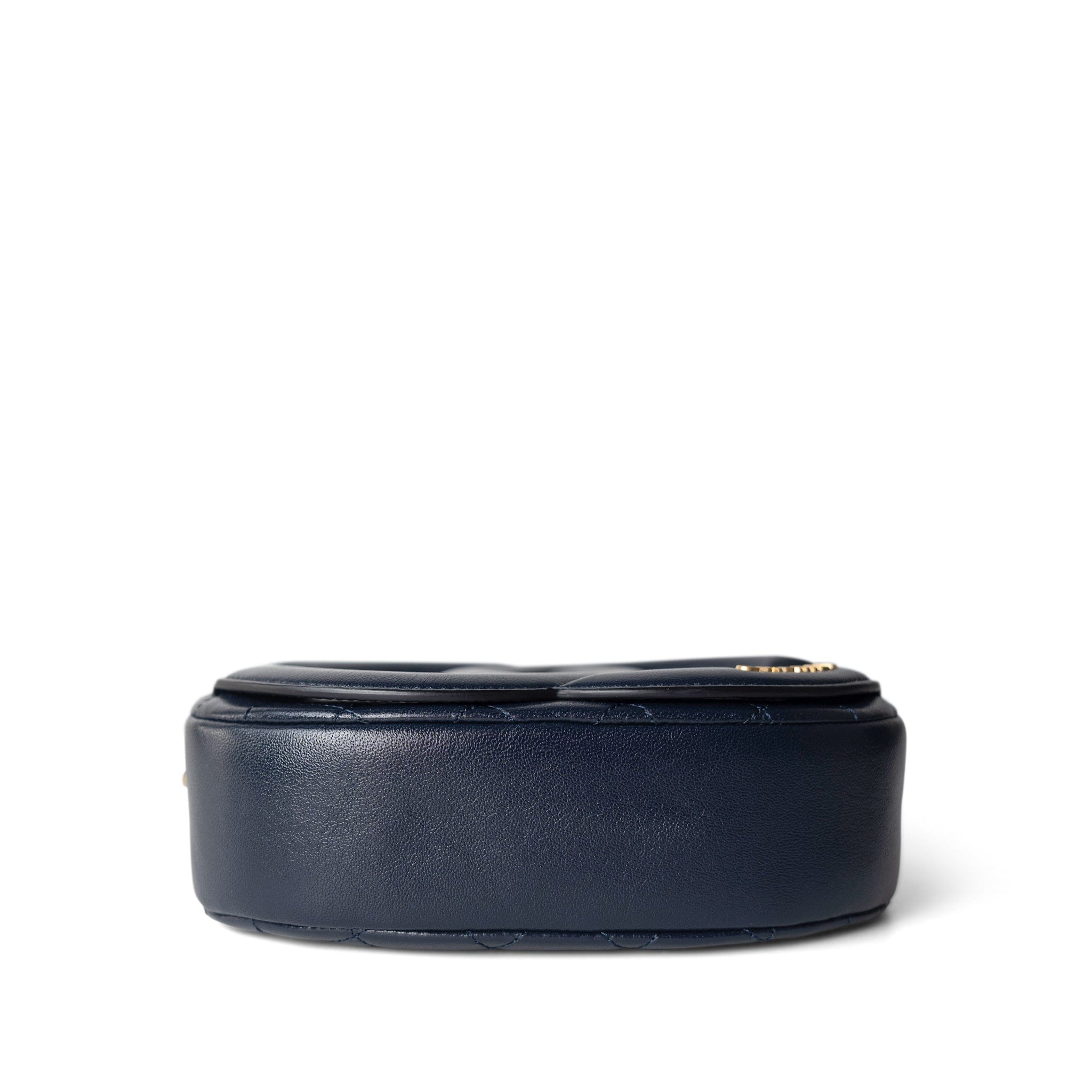 CHANEL Camera Case Seasonal 20S Coco Midnight Lambskin Quilted Camera Case Antique Gold Hardware - Redeluxe