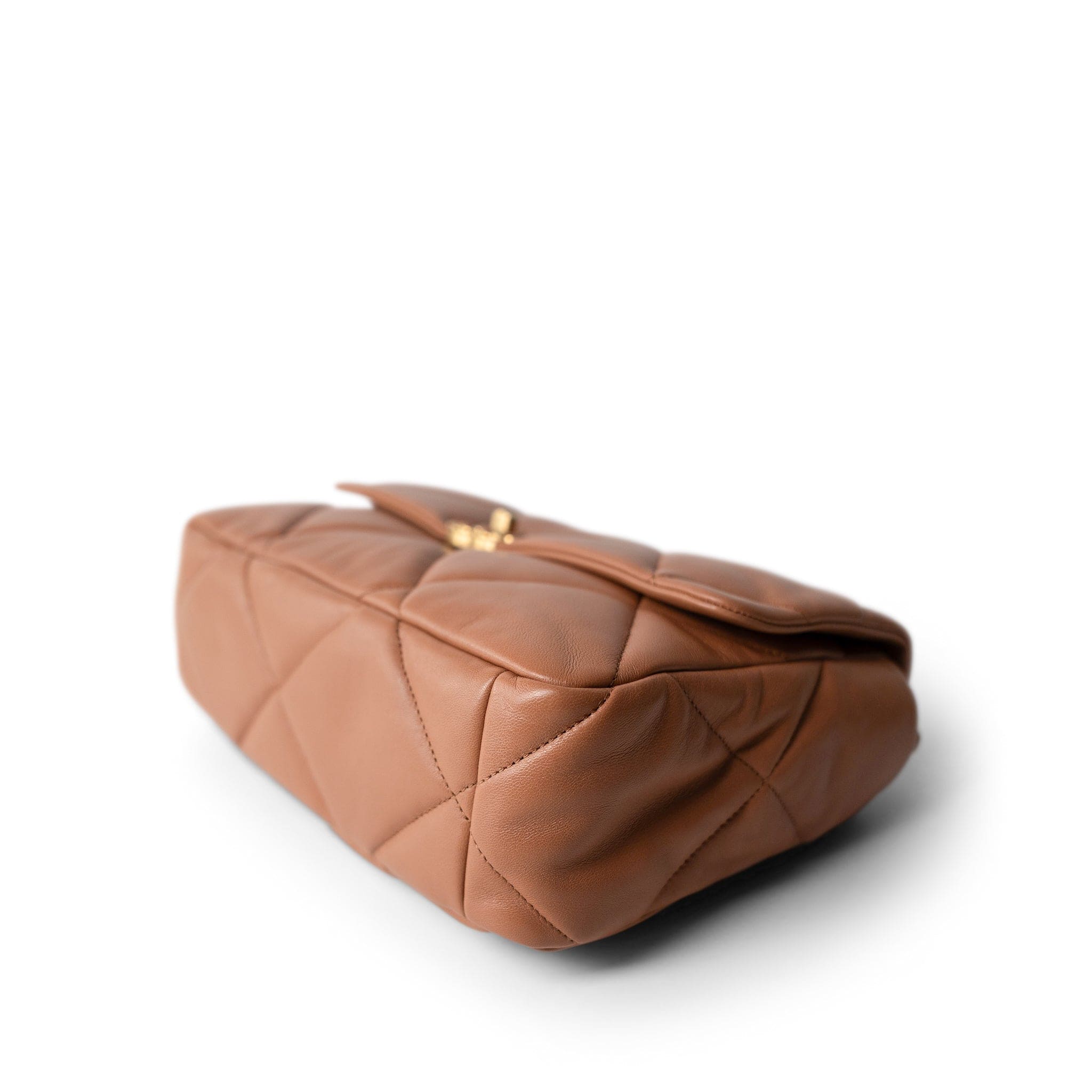 CHANEL Caramel 21P Caramel Quilted Large 19 Flap Mixed Hardware - Redeluxe