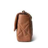 CHANEL Caramel 21P Caramel Quilted Large 19 Flap Mixed Hardware - Redeluxe
