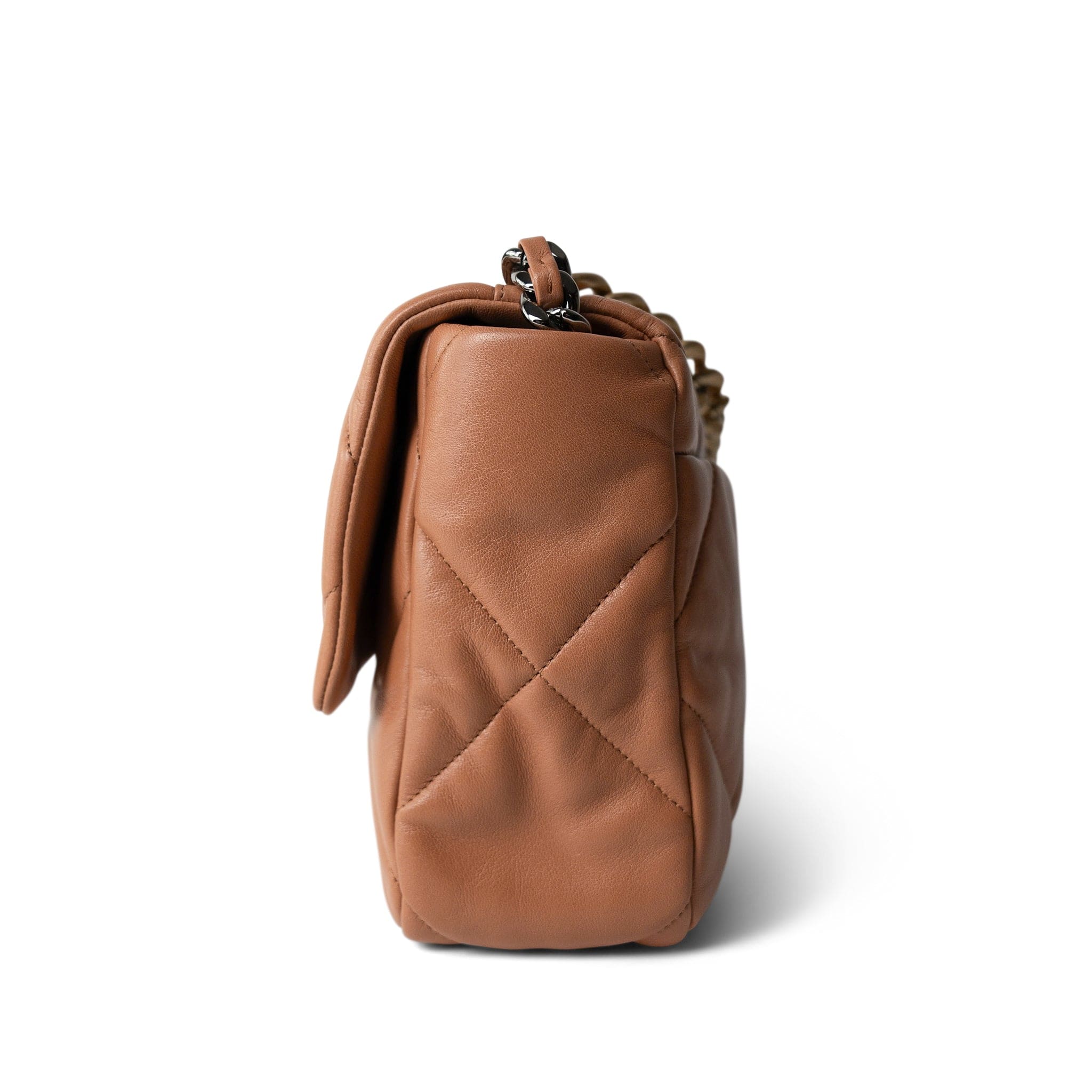 CHANEL Caramel 21P Caramel Quilted Large 19 Flap Mixed Hardware - Redeluxe