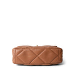 CHANEL Caramel 21P Caramel Quilted Large 19 Flap Mixed Hardware - Redeluxe