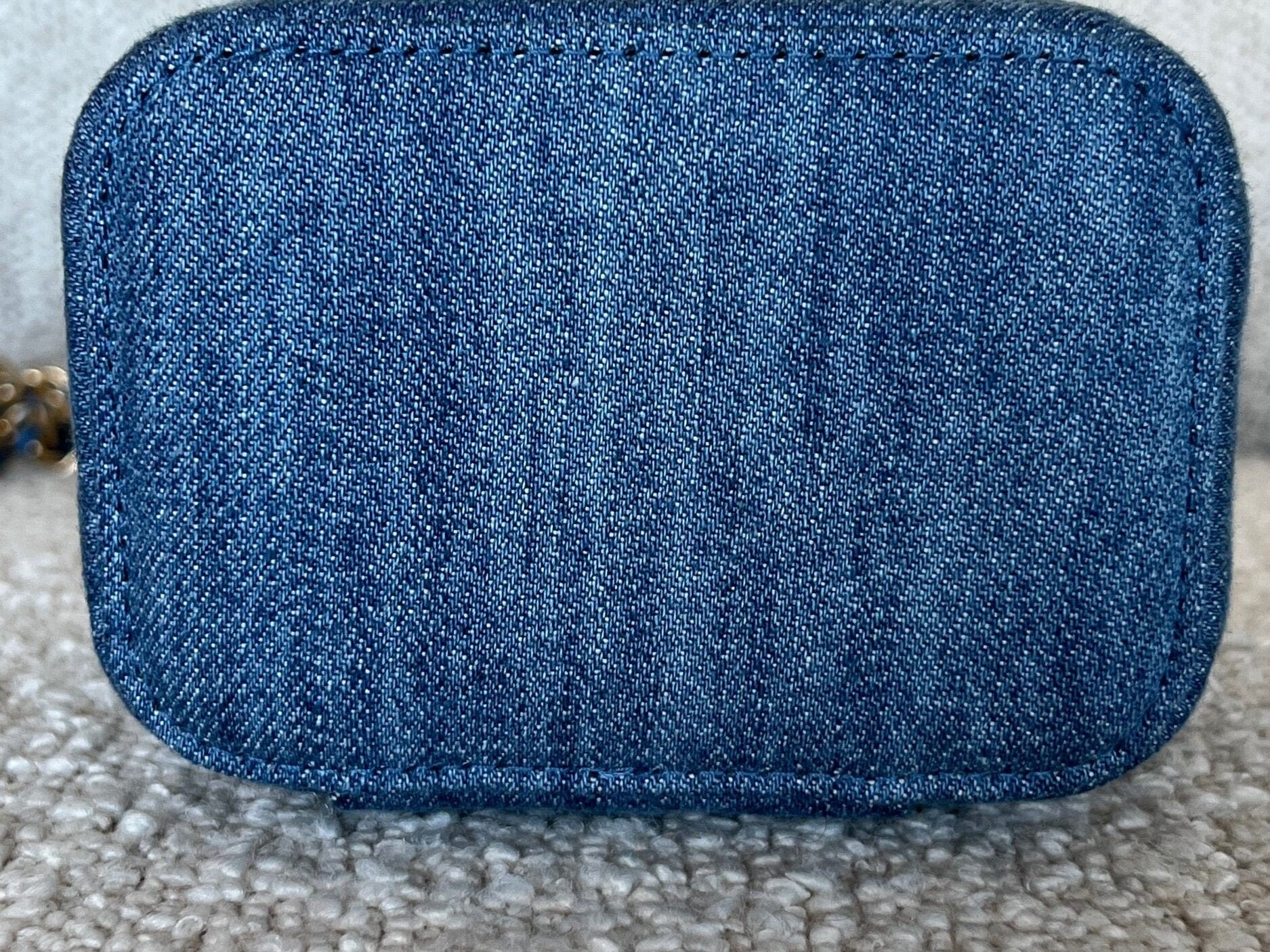 CHANEL Cosmetic Cases 22C Micro Denim Vanity Pearl Crush - Redeluxe