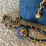 CHANEL Cosmetic Cases 22C Micro Denim Vanity Pearl Crush - Redeluxe