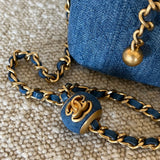 CHANEL Cosmetic Cases 22C Micro Denim Vanity Pearl Crush - Redeluxe