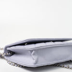 CHANEL Crossbody 21K Lavender Caviar Quilted Wallet On Chain WOC Silver Hardware - Redeluxe