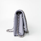 CHANEL Crossbody 21K Lavender Caviar Quilted Wallet On Chain WOC Silver Hardware - Redeluxe