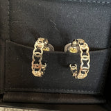 CHANEL Earrings Gold 21A CC Dangle Hoops Earrings Gold - Redeluxe