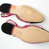 CHANEL Flats Chanel Tweed Slingbacks Size 36/5.5 Pink / Black - Redeluxe
