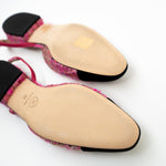 CHANEL Flats Chanel Tweed Slingbacks Size 36/5.5 Pink / Black - Redeluxe