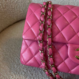 CHANEL Handbag 19C Pink Caviar Quilted Classic Flap Medium LGHW - Redeluxe