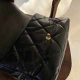 CHANEL Handbag 20A Black Goatskin Quilted 19 Flap Maxi Mixed Hardware - Redeluxe