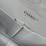 CHANEL Handbag 20C Grey Caviar Quilted Jumbo Classic Flap LGHW - Redeluxe