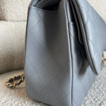 CHANEL Handbag 20C Grey Caviar Quilted Jumbo Classic Flap LGHW - Redeluxe