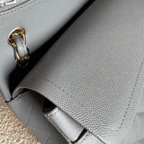 CHANEL Handbag 20C Grey Caviar Quilted Jumbo Classic Flap LGHW - Redeluxe