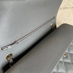 CHANEL Handbag 20C Grey Caviar Quilted Jumbo Classic Flap LGHW - Redeluxe