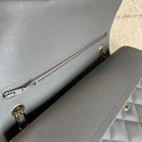 CHANEL Handbag 20C Grey Caviar Quilted Jumbo Classic Flap LGHW - Redeluxe