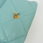 CHANEL Handbag 20C Tiffany Blue Goatskin 19 Flap Small Mixed Hardware - Redeluxe