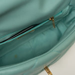 CHANEL Handbag 20C Tiffany Blue Goatskin 19 Flap Small Mixed Hardware - Redeluxe